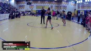 97 lbs Semifinal - Paola Perez, Gladiator Wrestling Club vs Emerson Webber, Hernando High School