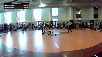 80 lbs Cons. Round 2 - Carter Wyatt, Majka Wrestling Club vs Luke Miller, Great Bridge Wrestling Club