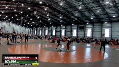 132 lbs Finals (8 Team) - Olivia Olive, Team Ohio Scarlet vs Aminah Rusununguko-Taylor, Indiana Inferno Black