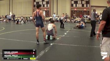 125 lbs Semis & 1st Wrestleback (8 Team) - Michael Walls, American MMA & Wrestling vs Miguel Lozano, Pro Ex/Prestige