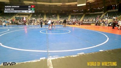 135 lbs Consolation - Aurora Spencer, Steel City Reloaded vs Blaike Ivie, Salina Wrestling Club