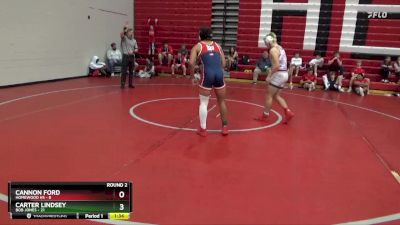 150 lbs Round 2 (16 Team) - Cannon Ford, Homewood Hs vs Carter Lindsey, Bob Jones