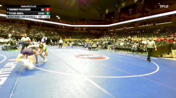 165 Class 4 lbs Champ. Round 1 - Tanner Faulkner, Christian Brothers College vs Tyler Abell, Rock Bridge