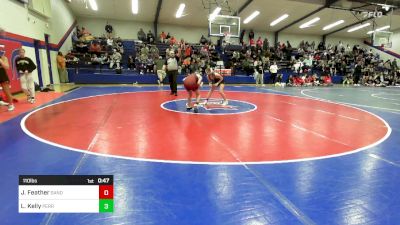 110 lbs Consolation - Jacey Feather, Sand Springs JH (SS) vs Lilly Kelly, Perry Girls Wrestling Club