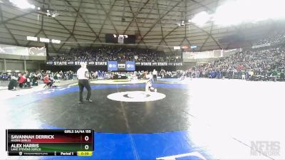 Girls 3A/4A 155 Cons. Round 2 - Alex Harris, Lake Stevens (Girls) vs Savannah Derrick, Hazen (Girls)