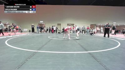 120 lbs Champ. Round 2 - Autumn Belvin, OK vs Layla Palmer, MO