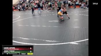 72/6uRookie73 Quarterfinal - Aiden Yiakas, White Knoll Youth Wrestling vs Jacek Lepore, Lexington Youth Wrestling