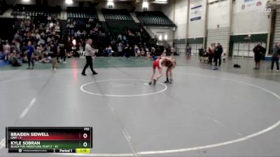 110 lbs Round 1 (8 Team) - Braiden Sidwell, GRIT vs Kyle Sobran, Black Fox Wrestling Team 2