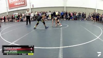 110 lbs Champ. Round 2 - Mahmoud ElBardicy, Legend Wrestling Club vs Asher Anthony, Virginia Team Predators