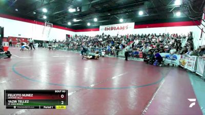 150 lbs Champ. Round 1 - Felicito Nunez, Shadow Hills vs Yazir Tellez, St John Bosco