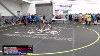 97 lbs Cons. Round 2 - Diego Marquez, Lions Den Wrestling Club vs Jackson Camden, Chugach Eagles Wrestling Club