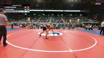 4A-150 lbs Cons. Round 2 - Karter Moore, Evanston vs Hazen Hess, Star Valley