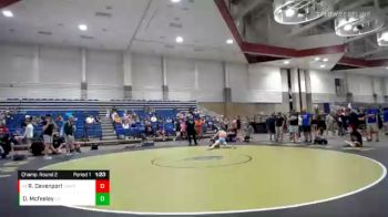 129 lbs Champ. Round 2 - Ryan Davenport, Delaware Hayes High School vs Dominic Mcfeeley, Cascade