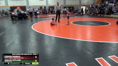 SPW-7 lbs Semifinal - Keegan Hofland, EB Mat Club vs Lennon Henrich, North Liberty Wrestling Club