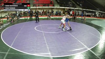 110 lbs 1st Place Match - Gage Southwick, Utah vs Cole Thomas
