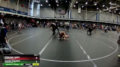 92 lbs Round 2 (10 Team) - Mason Molesky, Headhunters vs Sterling Leddy, Brawler Elite