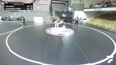 Quarters - Aila Duus, Sunnyvale Wrestling Club vs Alexandria Perez, La Costa Canyon High School Wrestling