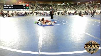 70 lbs Quarterfinal - Knox Wilson, Rough Riders vs Wyatt Holtz, Coweta Tiger Wrestling