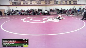 133 lbs Cons. Round 3 - Donovan Duncan, Sacramento City College vs Troy Valentine, Lassen College