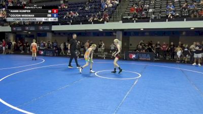 80 lbs Cons. Quarters - Kanin Kumfer, Interior Grappling Academy vs Colton Wiseman, Contenders Wrestling Academy