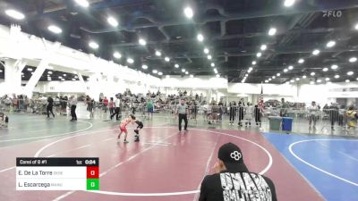 43 lbs Consi Of 8 #1 - Edward De La Torre, Desert Dogs WC vs Levi Escarcega, Manu WC