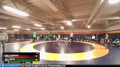 57 lbs Quarters & 1st Wb (16 Team) - Kael Oldroyd, Westlake vs Jex Curtis, Payson