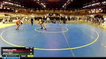 100 lbs Semifinal - Hayle Peck, Palmetto Ridge High School vs Miabella Lopez, Freedom Orlando