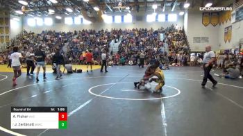 113 lbs Round Of 64 - Adrian Fisher, Wrestling University Club vs Justin Zerbinati, Golden Bears Wrestling Club