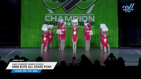 Lake Country Dance Studio - Mini Elite All Stars Pom [2025 Mini - Pom - Small Day 2] 2025 CSG Dance Grand Nationals