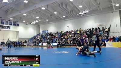 150 lbs 5th Place Match - Ryder Burge, Picayune High School vs Sam Cartwright, St Martin