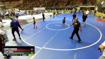 70 lbs Champ. Round 2 - Zane Meza, RBWC (Rancho Bernardo Wrestling Club) vs Jaden Hawkins, Pacific Edge Wrestling