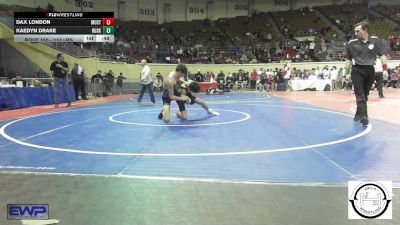 113 lbs Consi Of 32 #1 - Dax London, Mustang Middle School vs Kaedyn Drake, Husky Wrestling Club