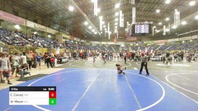 57 lbs Consolation - Caylix Casias, Pikes Peak Warriors vs Wyatt Meyer, GI Grapplers