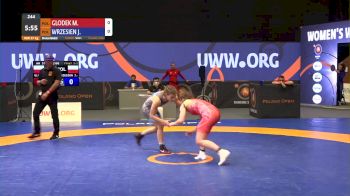57 kg Bronze - Magdalena Glodek, POL vs Jowita Wrzesien, POL