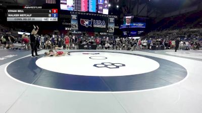 100 lbs Cons. Rd Of 32 - Ethan Bell, IL vs Walker Metcalf, KS