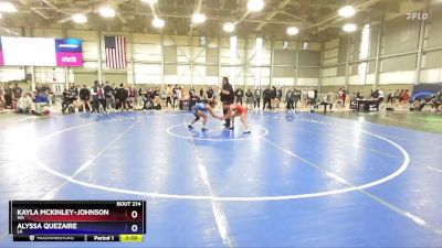 50 lbs Cons. Round 4 - Kayla McKinley-Johnson, WA vs Alyssa Quezaire, LA