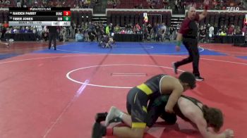 116 lbs Cons. Round 4 - Raiden Parry, Team Champs vs Tiber Jones, Bearcats Wrestling Club Helena