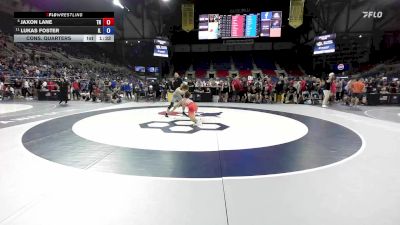 126 lbs Cons. Quarters - Jaxon Lane, TN vs Lukas Foster, IL