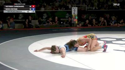 125 lbs 1st Place Match - Victoria Carbonaro, NJ vs Neve O'Byrne, PA