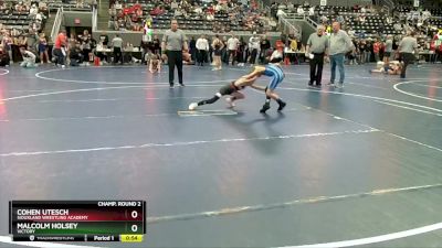 60 lbs Champ. Round 2 - Cohen Utesch, Siouxland Wrestling Academy vs Malcolm Holsey, Victory