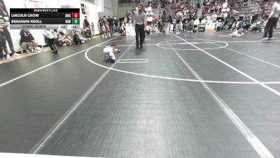 43 lbs Consolation - Lincoln Crow, Berryhill Wrestling Club vs Benjamin Kroll, Raw Wrestling Club