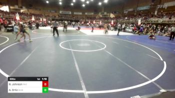 88 lbs Semifinal - Brayden Johnson, Pikes Peak Warriors vs Ayden Ortiz, Bear Cave