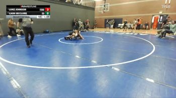144 lbs Quarterfinal - Luke Johnson, FCA Idaho Gold Wrestling Club vs Cash McClure, Idaho