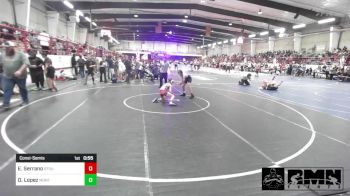 98 lbs Consolation - Easten Serrano, Stout Wrestling Academy vs David Lopez, Montrose Elite