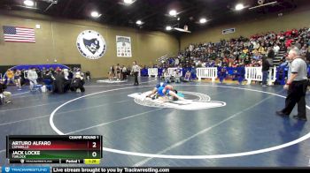 120 lbs Champ. Round 1 - Arturo Alfaro, Camarillo vs Jack Locke, Turlock