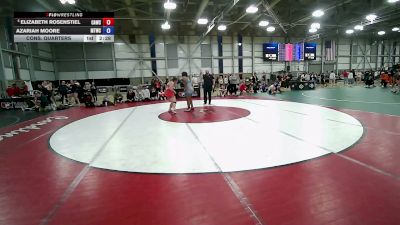 76 kg Cons. Quarters - Elizabeth Rosenstiel, Cardinal WC vs Azariah Moore, Mat-Town Wrestling Club