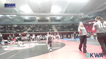 49 lbs Consolation - Garrett Potts, Wagoner Takedown Club vs Caid Wright, Caney Valley Wrestling