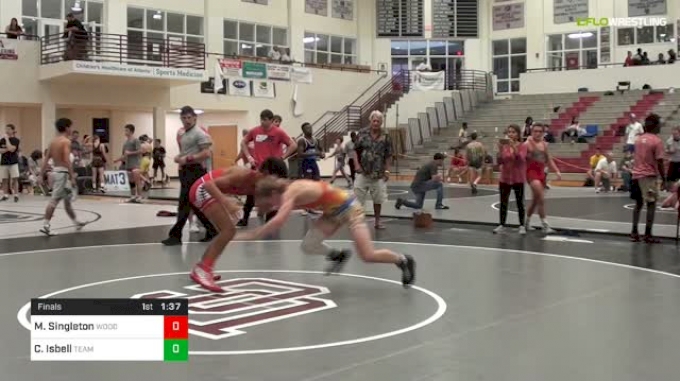 132 lbs Final - Matthew Singleton, Woodward Academy/Compound Wrestling ...