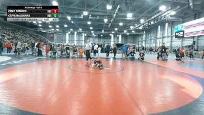 84 lbs Cons. Quarters - Cole Berger, Buzzsaw Wrestling Club vs Clive Balderas, Ronan Wrestling Club
