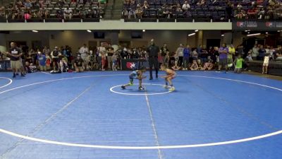 45 lbs Champ. Round 2 - Kai Fusco, Bonners Ferry Wrestling Club vs Isaiah Wicks, Englewood Live Wire Wrestling Club